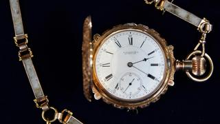 Appraisal: E. Howard Watch & Gold Quartz Chain