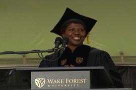 Gwen Ifill gives Wake Forest University Commencement Address
