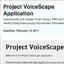Submit Your Film or Idea to Project VoiceScape