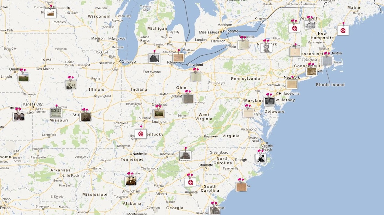 Abolitionist Map of America