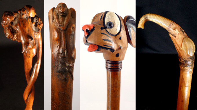Varieties of Walking Sticks and Canes